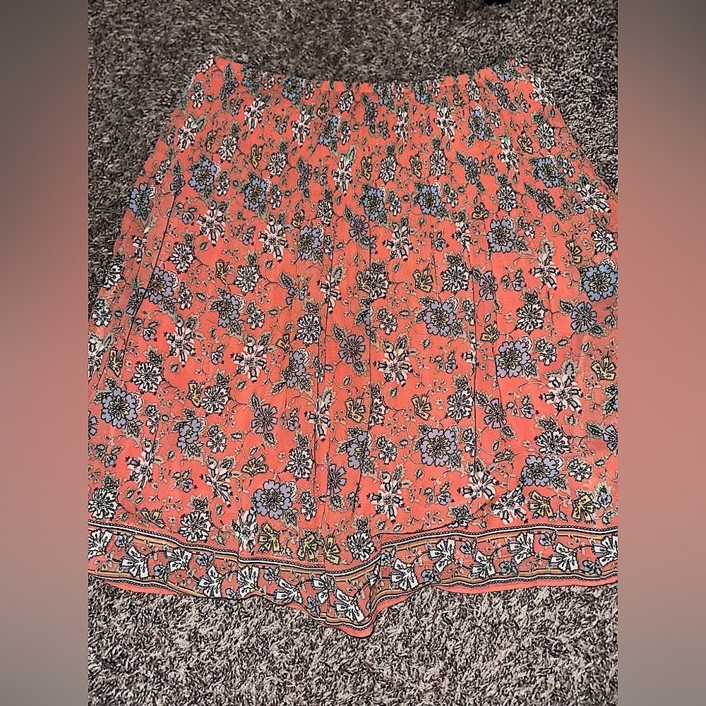 MAX STUDIO Women’s Floral Midi Fun Ditsy Skirt Size Small